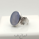انگشتر نقره دستساز عقیق یمنی کبود