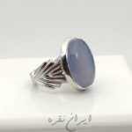 انگشتر نقره دستساز عقیق یمنی کبود