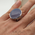 انگشتر نقره دستساز عقیق یمنی کبود