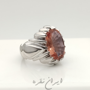 انگشتر نقره دستساز با نگین آلکساندریت