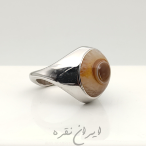 انگشتر دستساز رکاب فیلی نگین باباغوری