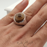 انگشتر دستساز رکاب فیلی نگین باباغوری