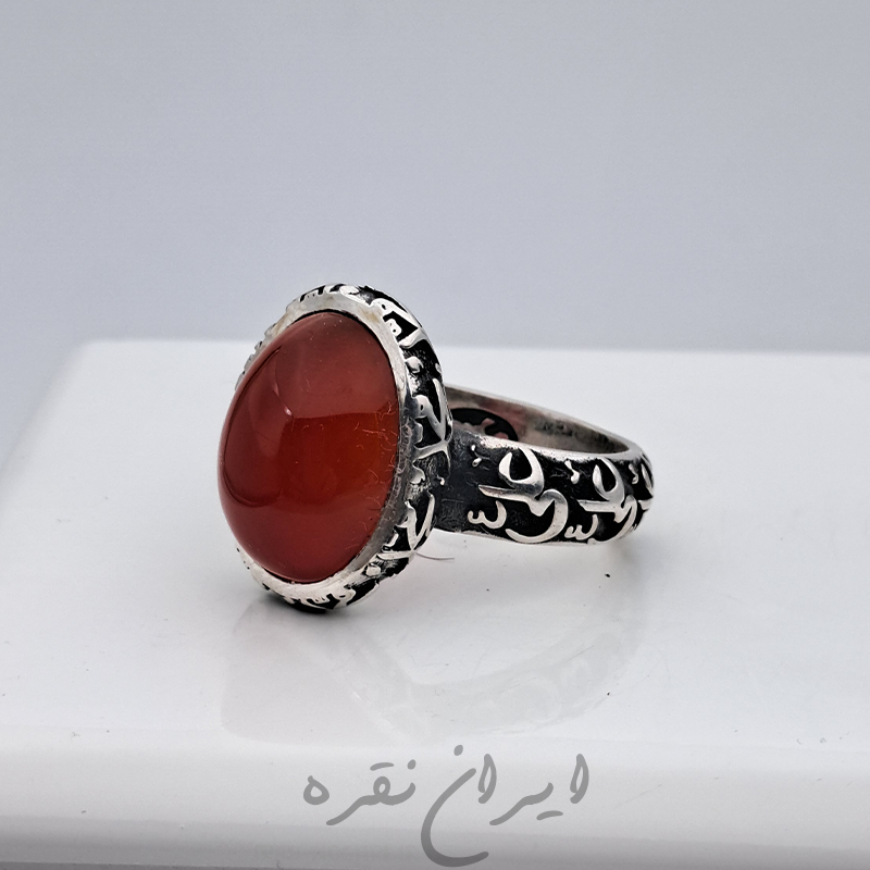 قیمت و خرید انگشتر عقیق یمنی با رکاب ماشینی انگشتر عقیق یمنی با رکاب ماشینی