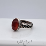 انگشتر ماشینی با نگین عقیق یمنی